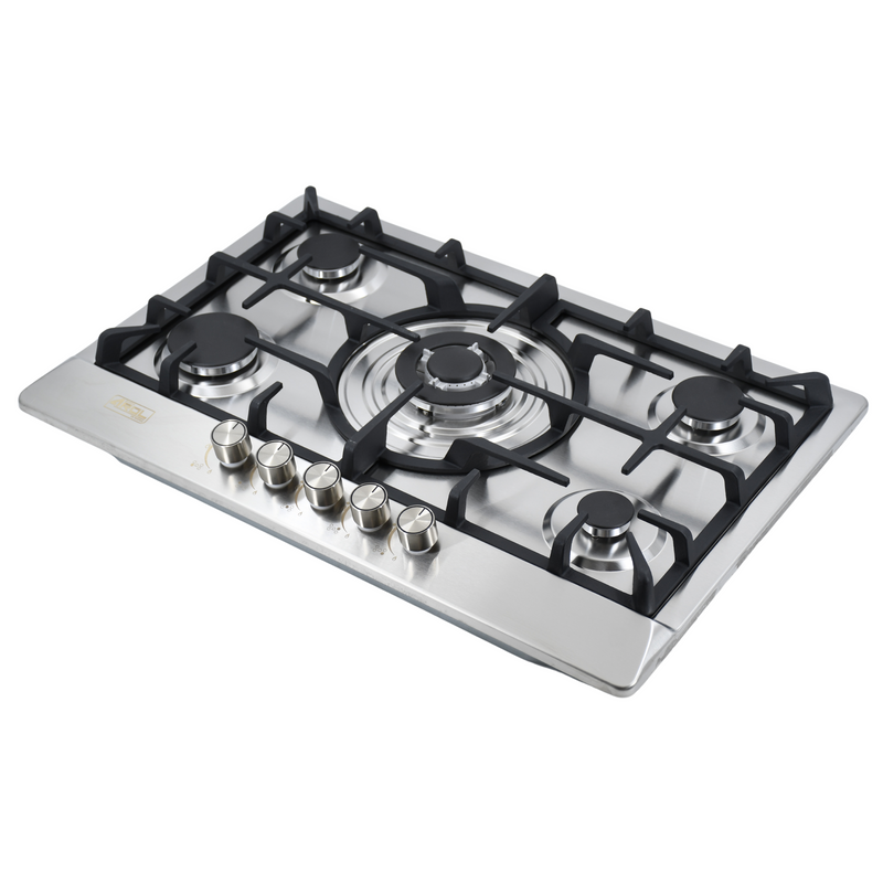 Parrilla Empotrable 5 Quemadores Acero Inoxidable AROL P-IN5Q76A v2