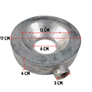 Quemador Redondo Jumbo de Aluminio para Cocina Industrial – 17 cm