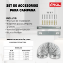 Campana Extractora 90 cm Vidrio, Negro Mate, Pared C-BL2F90