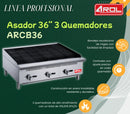 Asador 36” 3 Quemadores Gas LP Modelo ARCB36 AROL - Electrodomesticos Olvera