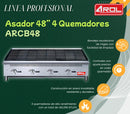 Asador 48” 4 Quemadores Gas LP Modelo ARCB48 AROL - Electrodomesticos Olvera