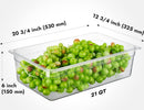 Inserto de Policarbonato 1/1x15 Transparente 32.5x53x15 cm NSF