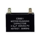 Capacitor 4 Pins 3.5 MFD 450V