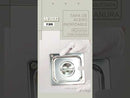 Inserto Acero Inoxidable Con Tapa Ranurada SEXTO 1/6x10 Cm 17x16x10 Arol NSF, 2.1L