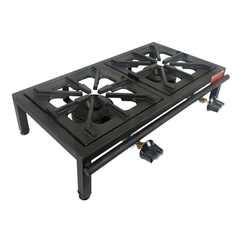 Parrilla Fierro Vaciado De 2 Quemador De Mesa Uso Rudo - Electrodomesticos Olvera