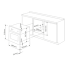 Horno De Gas Para Empotrar Con Cristal Claro de 60 Cm. Supra - Electrodomesticos Olvera