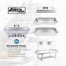 Chafer Bufetera Plegable Completo con Certificación NSF y 1 Inserto 1/1 x 6 cm - Electrodomesticos Olvera