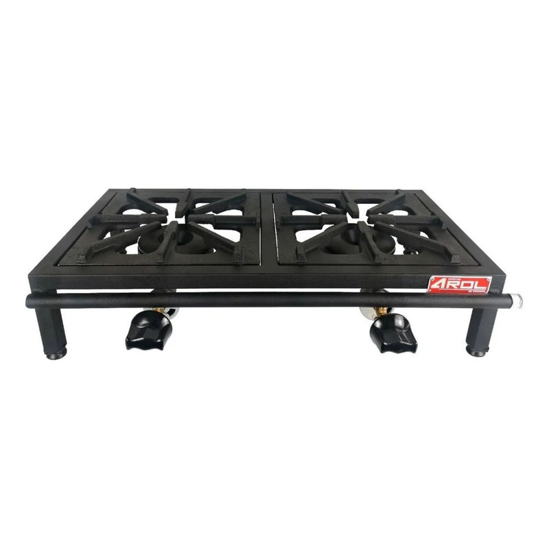 Parrilla Fierro Vaciado De 2 Quemador De Mesa Uso Rudo - Electrodomesticos Olvera