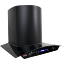 Campana Extractora, 60cm, Acero Inoxidable Mate Negro, Tipo Curvo, AROL Modelo Gardenia - Electrodomesticos Olvera