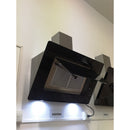 Campana Cocina Extractora Premium Pantalla Cristal Templad Negro 90cm Táctil Focos Led Chimenea Telescopica Azucena Arol - Electrodomesticos Olvera