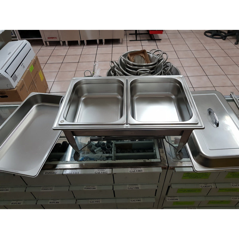 Chafer Bufetera Reforzado Completo Certificado Nsf Y Con Entero Y 2 Insertos 1/2x6cm Arol - Electrodomesticos Olvera