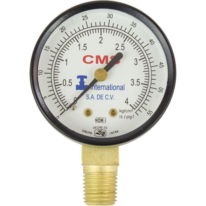 Manómetro Metron Cms International 51100/4 Negro - Electrodomesticos Olvera