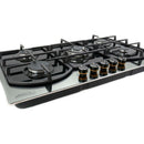 Combo Parrilla 5 Quemadores Vidrio Templado P-CN5Q87 y Campana Extractora Tulipan - Electrodomesticos Olvera