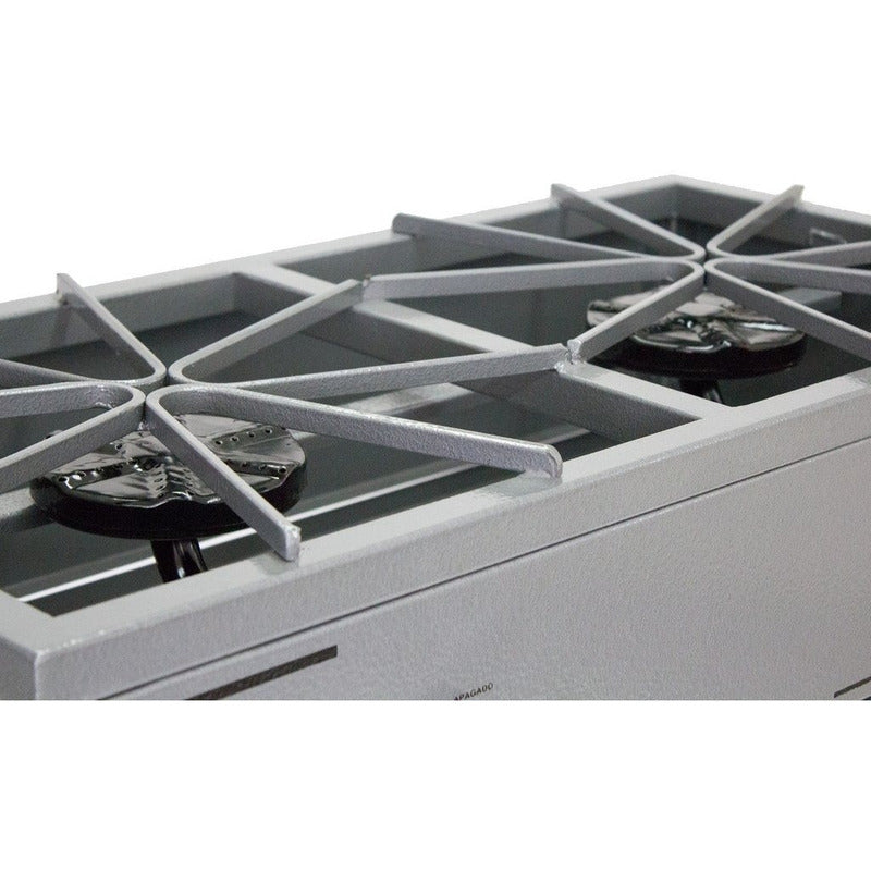 Parrilla 2 Quemadores Estructural Para Negocio 80 Cm - Electrodomesticos Olvera