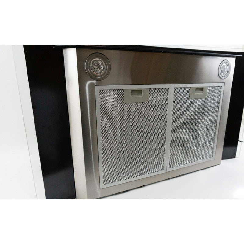 Combo Parrilla 5 Quemadores Vidrio Templado P-CN5Q87 y Campana Extractora Tulipan - Electrodomesticos Olvera