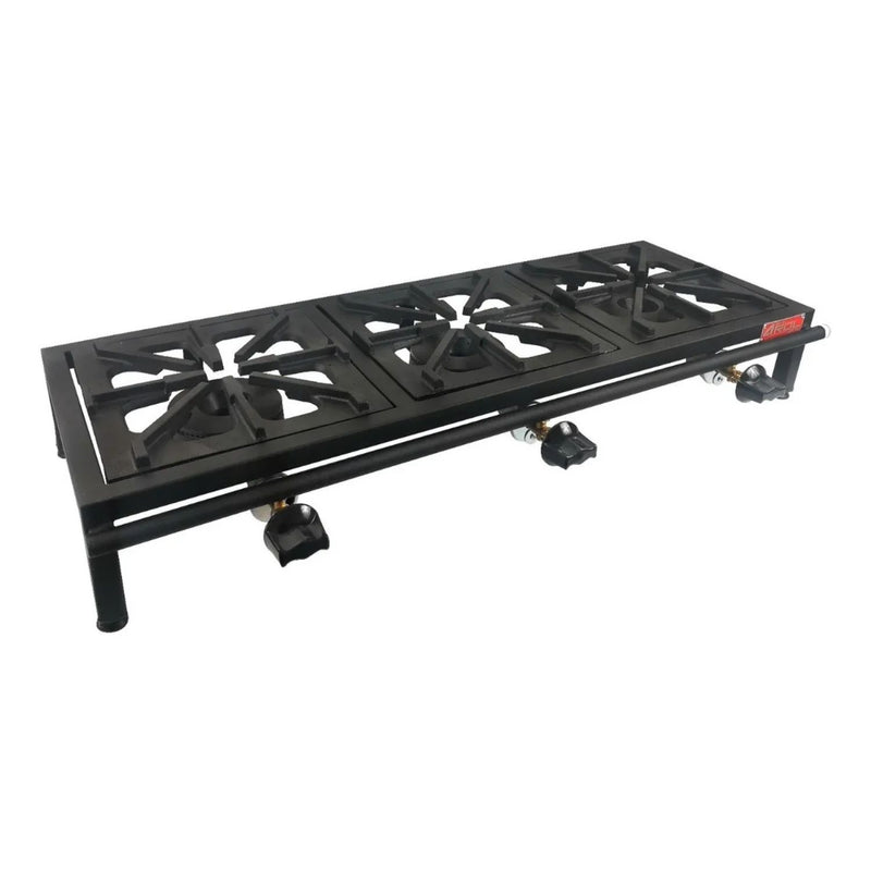 Parrilla Fierro Vaciado De 3 Quemadores De Mesa Uso Rudo - Electrodomesticos Olvera