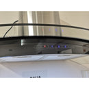 Campana Cocina Extractora Premium Cristal Templado Negro Y Acero Inoxidable 90cm Tactil Chimenea Telescopica Dalia Arol - Electrodomesticos Olvera