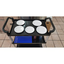 Carrito De Servio 3 Niveles Negro Con Freno Arol 80x50x86 - Electrodomesticos Olvera