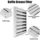 Filtro Para Campana Industrial 49.5x49.5 Para Fabricacion Envio Gratis 4 Pzs - Electrodomesticos Olvera