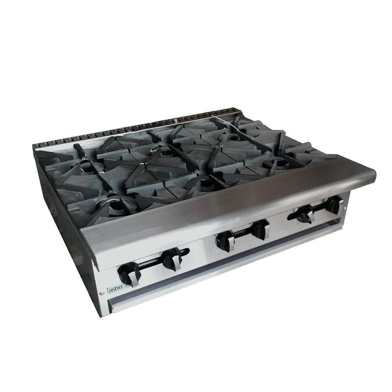 Parrilla De 6 Fuegos Abiertos Asber AEHP-6-36