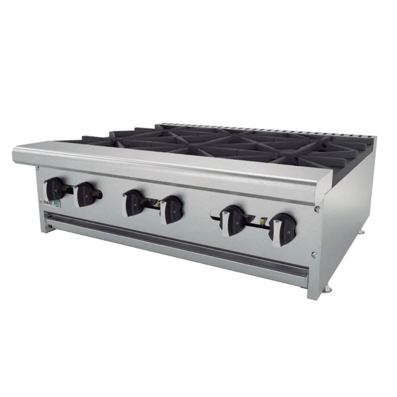 Parrilla De 6 Fuegos Abiertos Asber AEHP-6-36