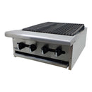 Asador 24" A Gas Con Radiante Asber AERB-24