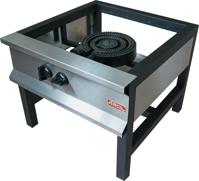 Estufon Vulcan 1 Quemador 71X71X.60 Cm Mixto