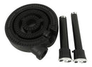 Quemador Triple Vulcan Largo 60 cm con Tubos y Ventilas, AROL, Hierro Fundido para Estufones