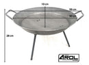 Disco Discada 50 Cm Acero Al Carbon Con Patas