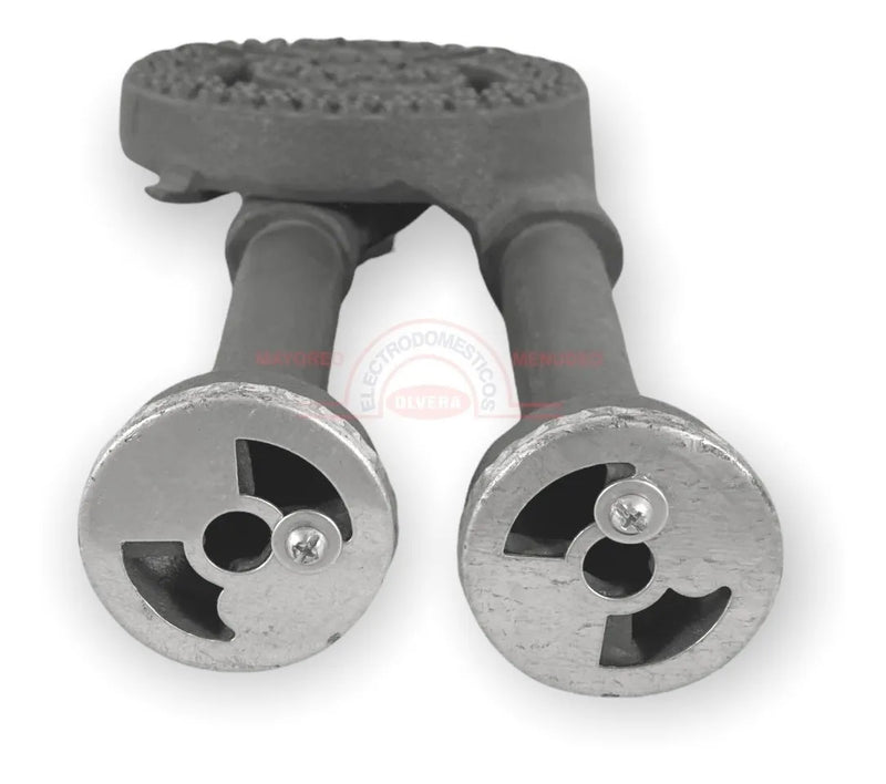 Quemador Industrial A Gas Doble 2 Tomas 19cm Pára Estufones