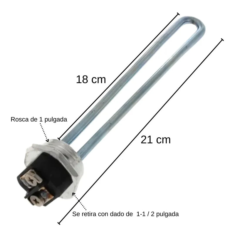Resistencia Para Boiler Electrico 2000w 120v Universal Original, Rheem, Calorex, Ge, Cinsa Y Mas - Electrodomesticos Olvera