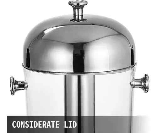 Dispensador de Jugo Doble, Acero Inoxidable y Policarbonato, 2x8 L
