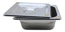 Inserto Contenedor Acero Inoxidable Con Tapa SEXTO 1/6x6 Cm 17.5x16x6 Arol Nsf, 1.25L