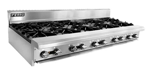 Parrilla 10 Quemadores De Mesa Ferro 23151103 Fr-10c