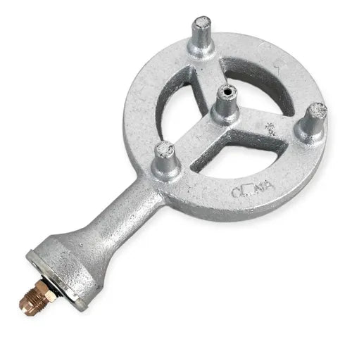 Quemador Alta Presion Hierro Fundido 15cm Camping Completo