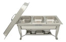 Chafer Bufetera Plegable Reforzado con Certificación NSF y 3 Insertos 1/3 x 6 cm