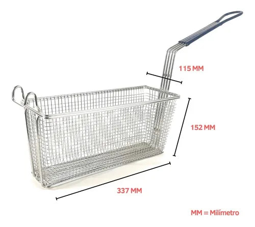 Canastilla Para Freír 33.7 X 11.5 X 15.2 Cms. - Electrodomesticos Olvera