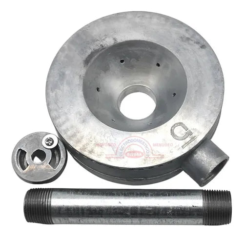 Quemador De Gas Industrial 15 Cm Con Niple Y Tobera Económico
