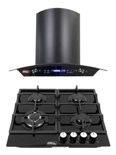 Combo Parrilla P-CN4Q60 Y Campana GARDENIA 4 Quemadores 60