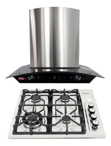Combo Parrilla 60cm y Campana 60cm Modelos P-CN4Q60 y Gardenia