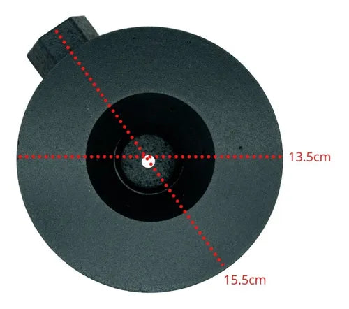 Quemador de Gas Extra Grande AROL con Ventila y Niple 6”