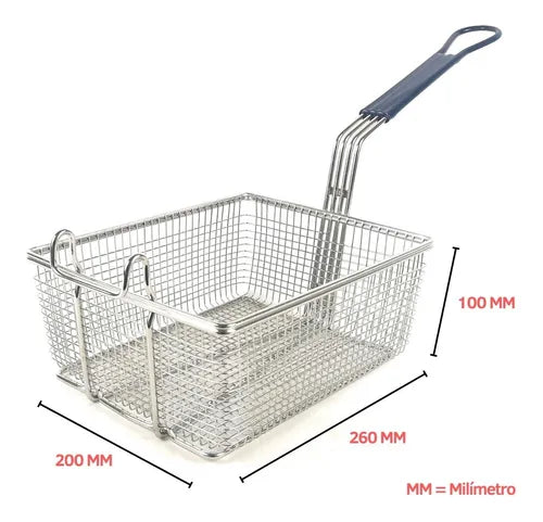Canastilla Para Freir 26x20x10 Cms. - Electrodomesticos Olvera
