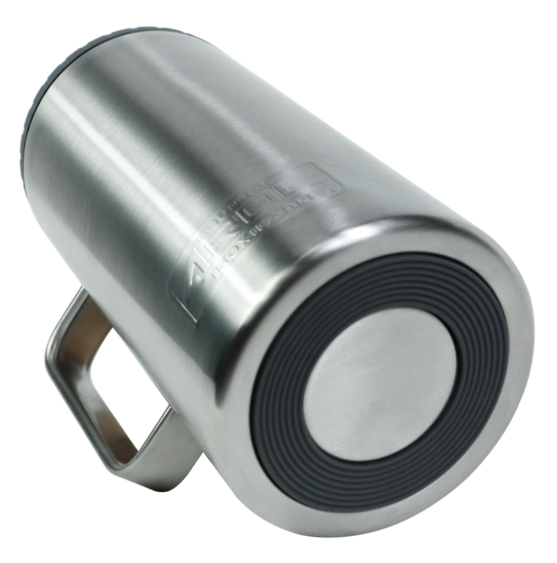 Portacaguamon Termo Acero Inoxidable doble capa AROL 1.2 lts Aislamiento al vacío (Acero Inoxidable Silver)