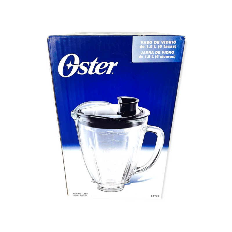 Vaso Oster Reversible De Vidrio C/Tapa