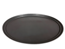 Charola Ovalada Forro Hule Negro 22X27"