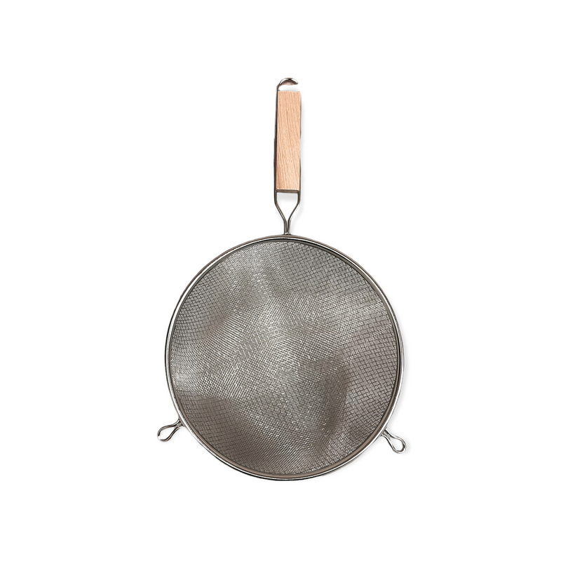Colador Mango Madera Acero Inox 8