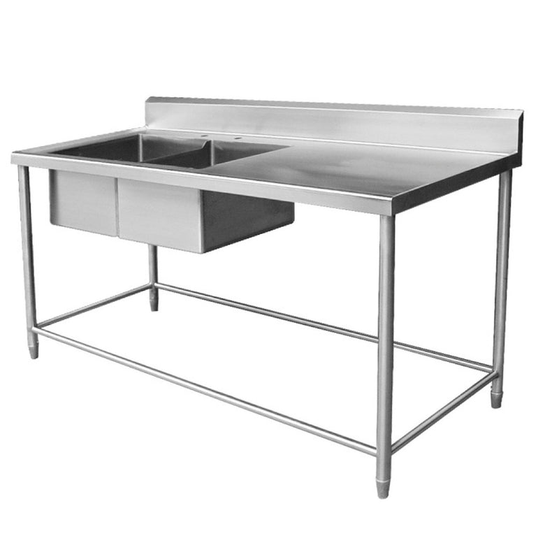 Fregadero Doble Tarja Izq. 1.88X70X90