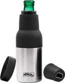 AROL Enfriador de Cerveza para Botellas y Latas Portabotellas Portalatas Acero Inoxidable doble capa Aislamiento al vacio (Acero Inoxidable Silver) - Electrodomesticos Olvera
