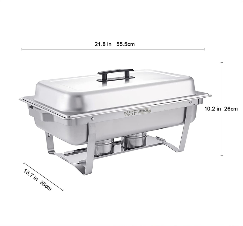 Chafer Bufetera Plegable Completo Con Certificación Nsf Y 2 Insertos 1/2x6cm - Electrodomesticos Olvera